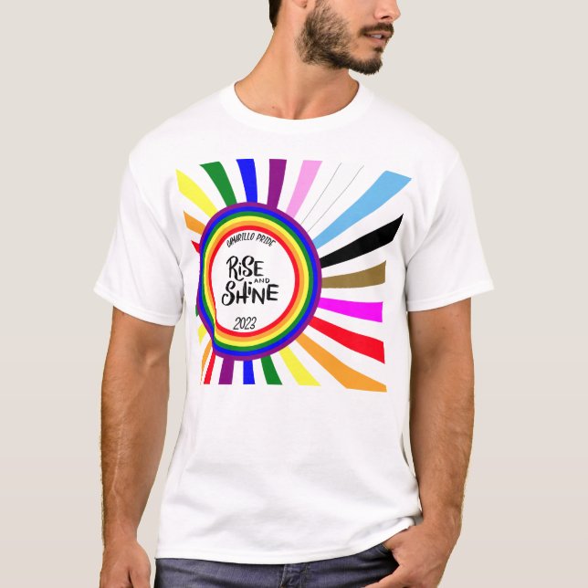 2023 Camarillo Pride Rise and Shine T-Shirt (Front)
