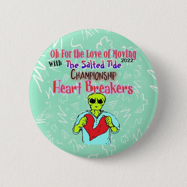 2023 Champions - Heart Breakers 6 Cm Round Badge (Front)
