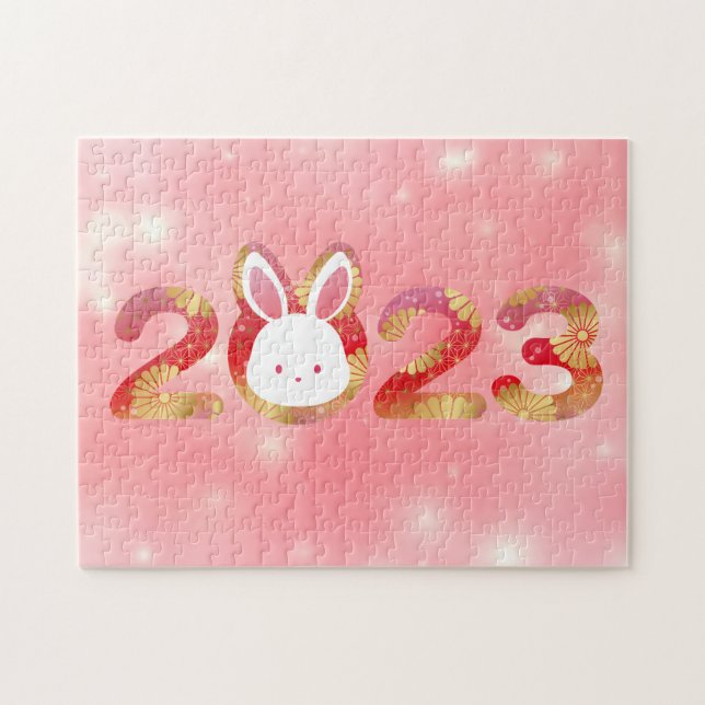 2023, Chinese New Year, Rabbit  Jigsaw Puzzle (Horizontal)