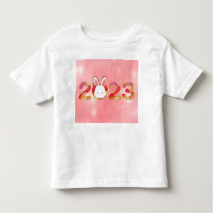 2023, Chinese New Year, Rabbit  Toddler T-Shirt