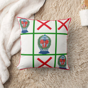 2023 Christmas Ginger Jars tic tac toe Cushion