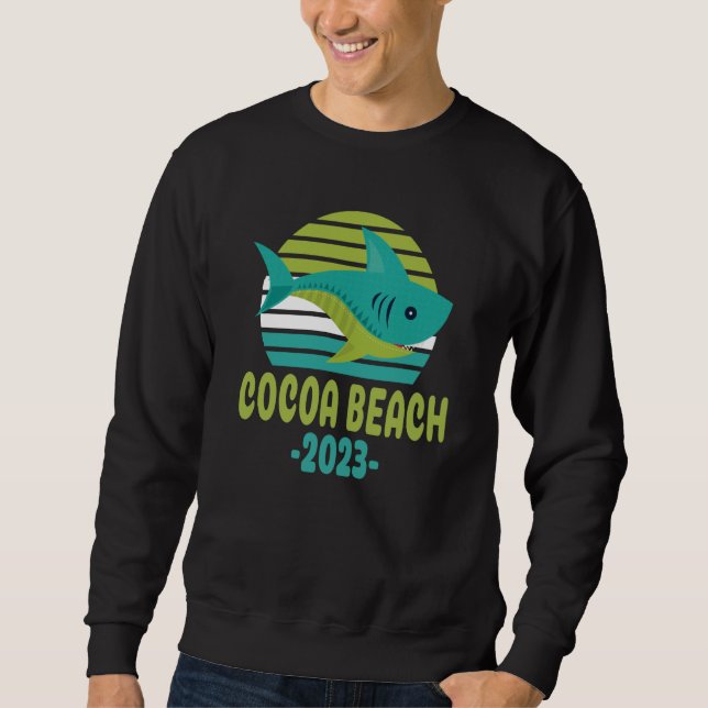 2023 Cocoa Beach Florida Shark Sweatshirt (Front)