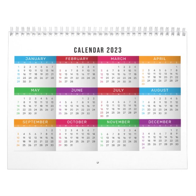 2023 colourful calendar design (Cover)