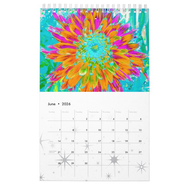 2023 Dahlia Flowers  Calendar (Jun 2026)