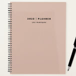 2023 Dusty Pink Weekly Monthly Start Anytime Planner<br><div class="desc">Get things done with our 2023 dusty pink planner. Weekly and monthly pages for business or personal planning,  making schedules and taking notes. Stickers included. Pages are blank so you can start anytime.</div>