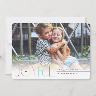 2023 FAMILY PHOTO modern kids JOYFUL heart Announcement