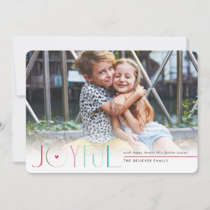 2023 FAMILY PHOTO modern kids JOYFUL heart Announcement