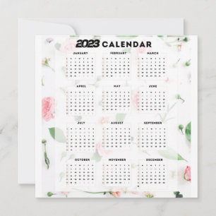 2023 floral calendar