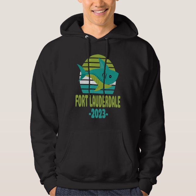 2023 Fort Lauderdale Florida Shark Hoodie (Front)