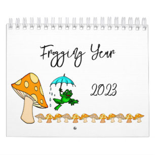 2023 Frogging Calendar Frogging Mushroom