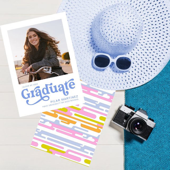 2023 Graduate Photo Blue Typography Announcement (Creator Uploaded)