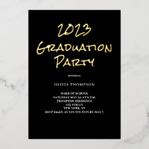 2023 Graduation Party Foil Invitation