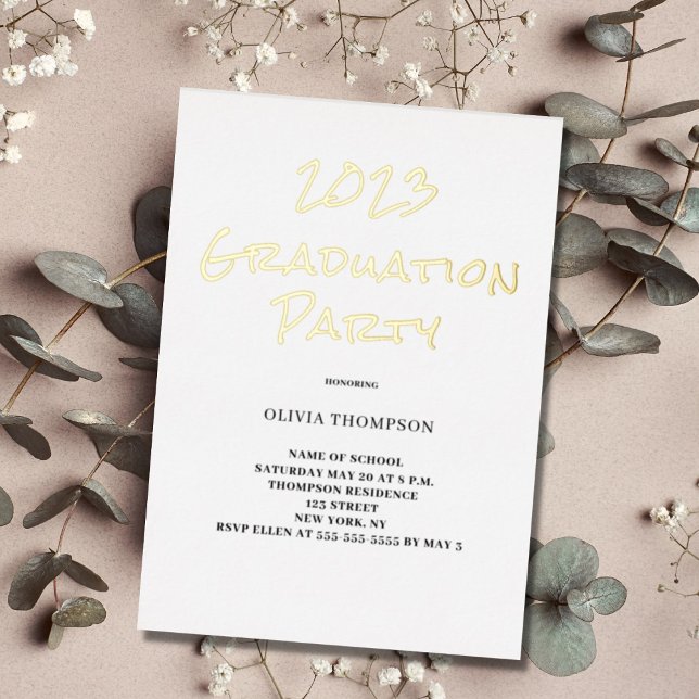 2023 Graduation Party Foil Invitation (Creator Uploaded)