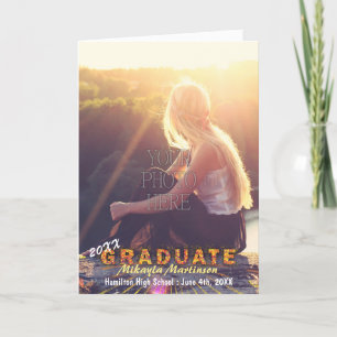 2023 Graduation Party Sunshine Colours Boho Chic Card