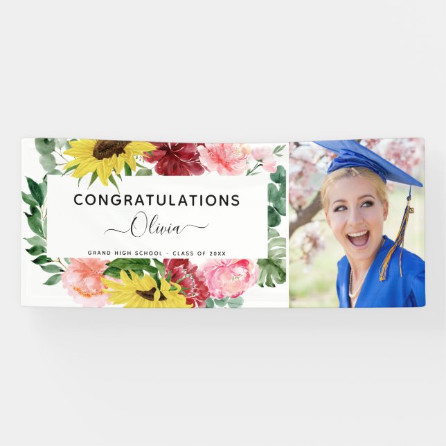 2023 Graduation Sunflower High School College Banner (Horizontal)