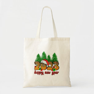 2023 Happy New Year Leopard New Years Eve Party Su Tote Bag