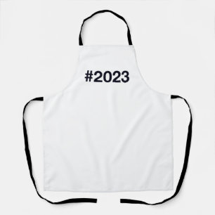 2023 Hashtag 2 Birthday Anniversary Apron