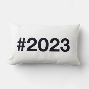 2023 Hashtag 2 Birthday Anniversary Lumbar Cushion