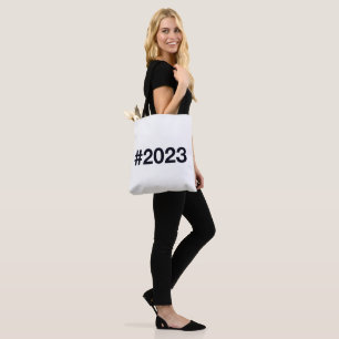 2023 Hashtag 2 Birthday Anniversary Tote Bag