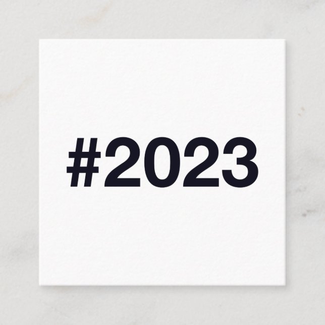 2023 Hashtag Square Business Card (Front)