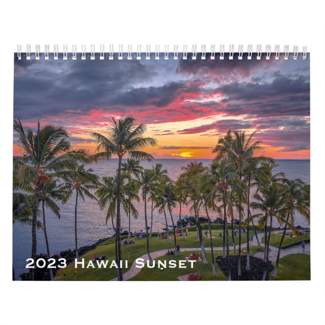 2023 Hawaii Sunset Calendar (Cover)