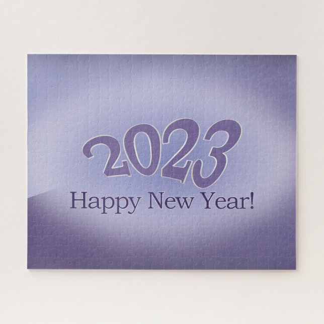 2023 in purple jigsaw puzzle (Horizontal)