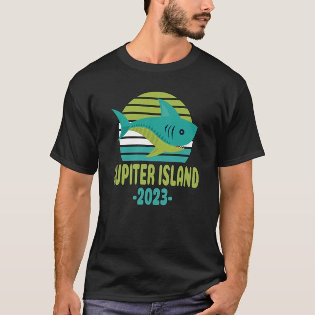 2023 Jupiter Island Florida Shark T-Shirt (Front)