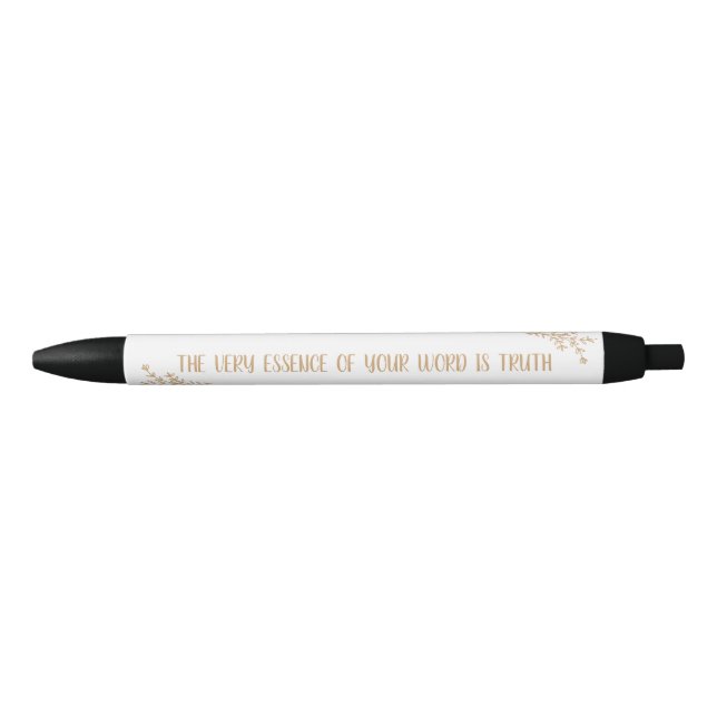 2023 JW year text Psalm 119:160  Black Ink Pen (Front)