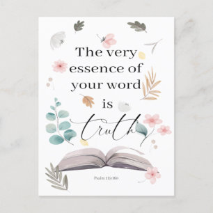 2023 JW year text Psalm 119:160  Postcard