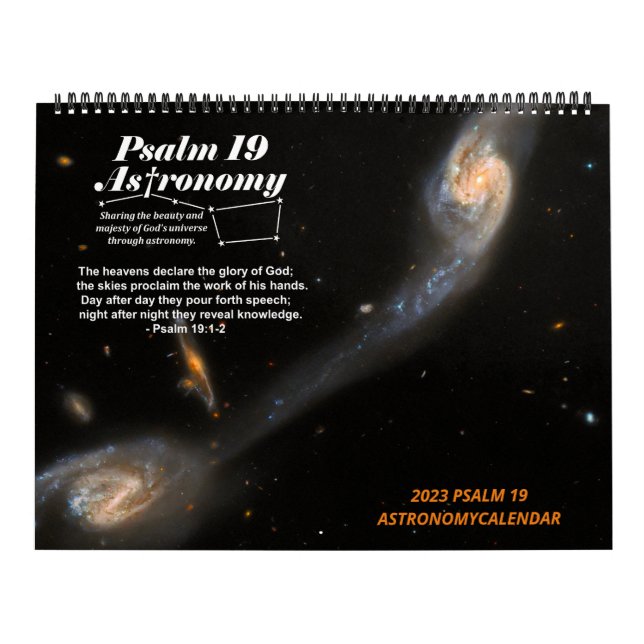 2023 LARGE Psalm 19 Astronomy Society Calendar (Cover)