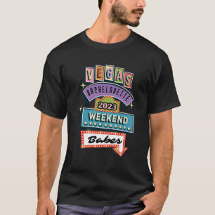 2023 Las Vegas Bachelorette Party Bride Crew Pocke T-Shirt