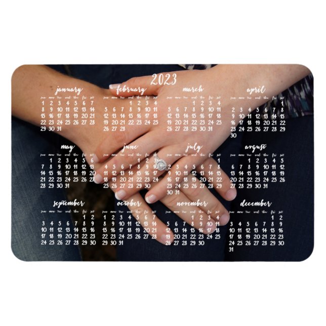 2023 Magnetic Calendar Photo Magnet 4x6 (Horizontal)