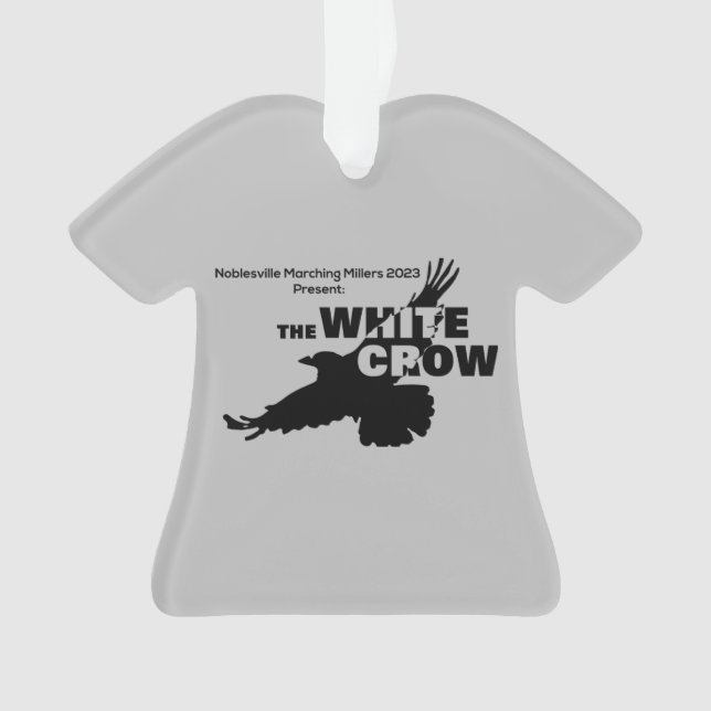 2023 Marching Millers - White Crow Ornament (Front)