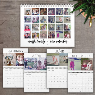 2023 Modern Family 24 Photo Minimal Calendar
