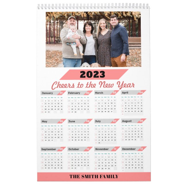 2023 Modern Family Custom Photo with Full Calendar (Cover)