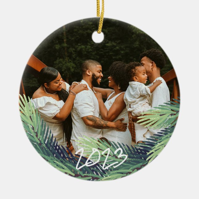 2023 Photo Christmas Ornament or Picture Holiday (Front)