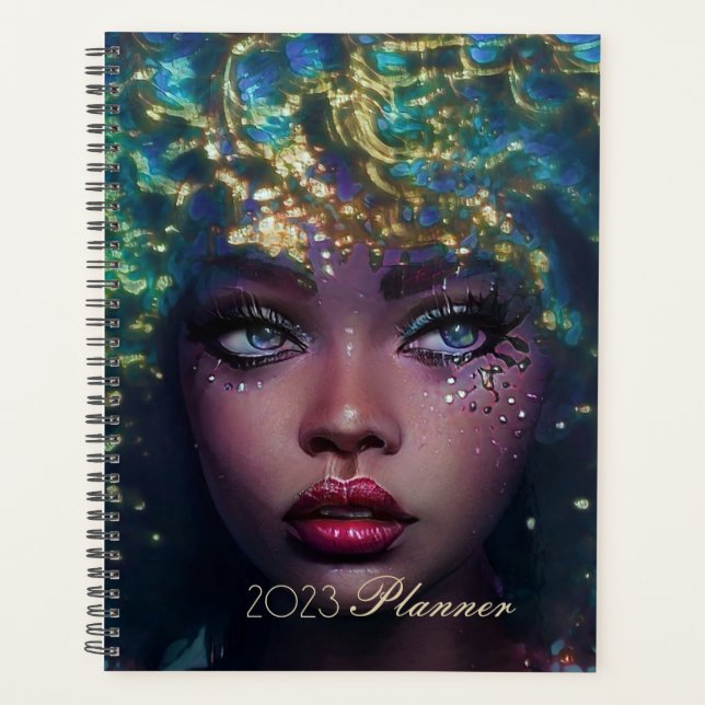 2023 Planner African American Woman theme (Front)