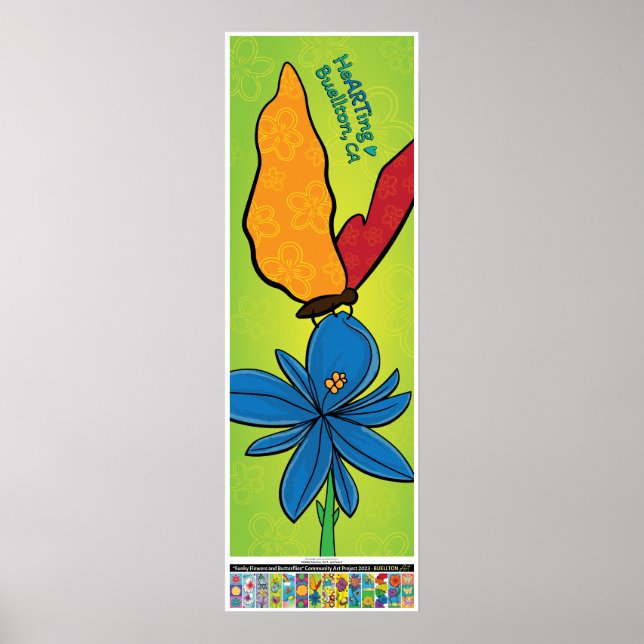 2023 Poster -Violet(te) & Butterfly -Buellton.Art  (Front)