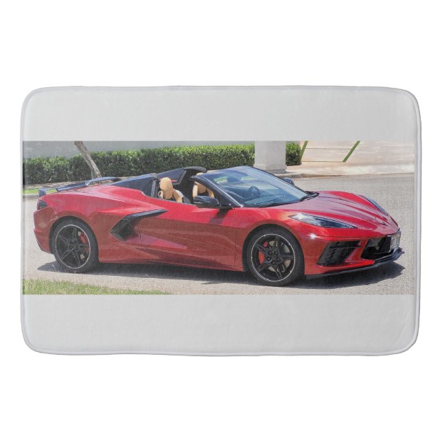 2023 Red corvette bathmatt Bath Mat (Front)