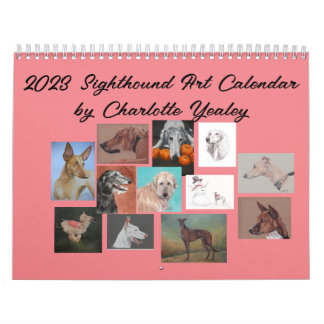 2023 Sighthound Dog Art Calendar