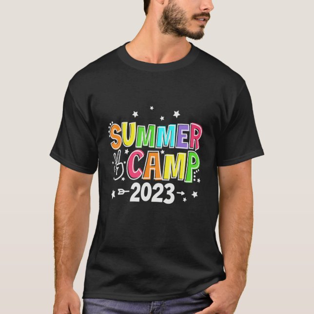 2023 Summer Camp For Friends And Mates To Sign Aut T-Shirt (Front)