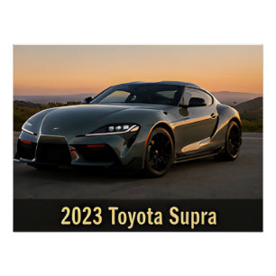 2023 Toyota Supra Modern Japanese Sports Car  Poster