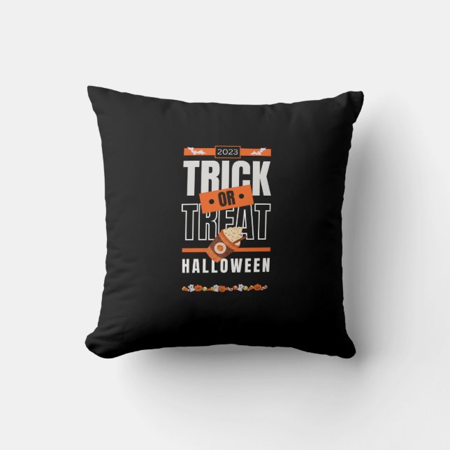 2023 Trick or Treat-Halloween Design Cushion (Front)