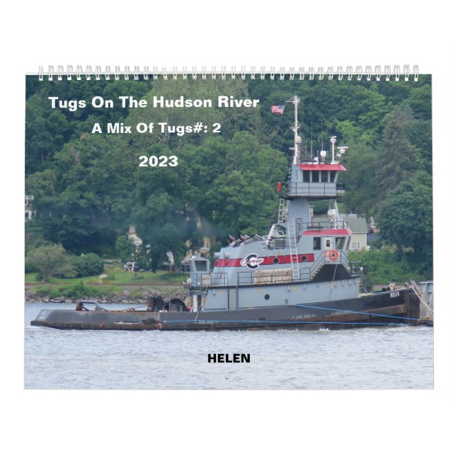 2023 Tugs on the Hudson River A Mix of Tugs#:2  Calendar (Cover)