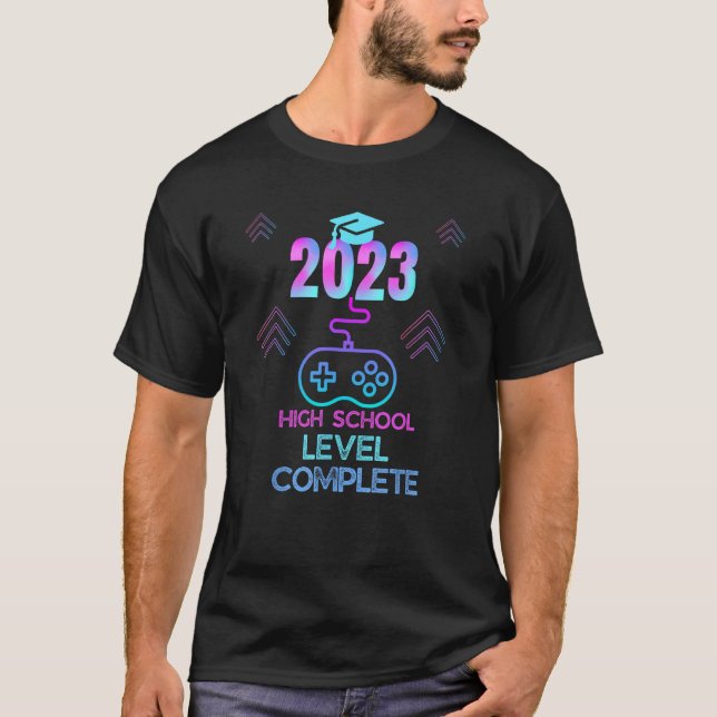 2023 Video Game Level Complete High School T-Shirt (Front)