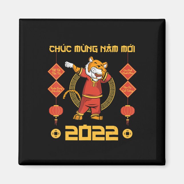 2023 Vietnamese Lunar New Year  Chuc Mung Nam Moi  Magnet (Front)