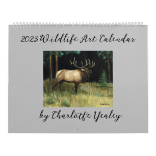 2023 Wildlife Art Calendar by Charlotte Yealey 