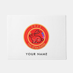 2023 Year of Rabbit design  Doormat