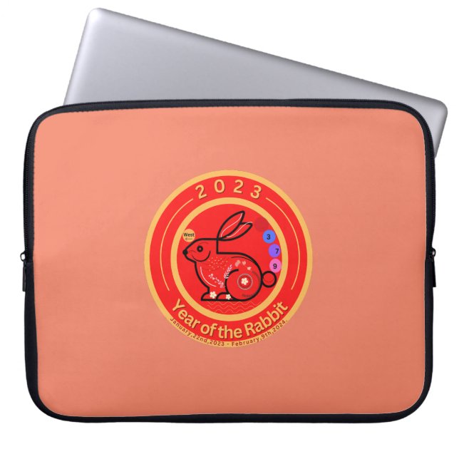 2023 Year of Rabbit design       Laptop Sleeve (Front)