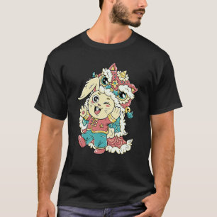 2023 Year of the Rabbit Cat Chinese Zodiac Dragon T-Shirt